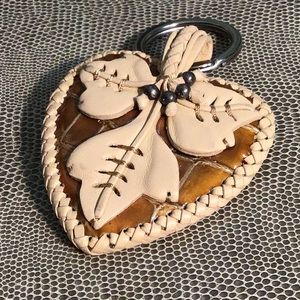 Brighton Cher Leaves Leather Key Chain